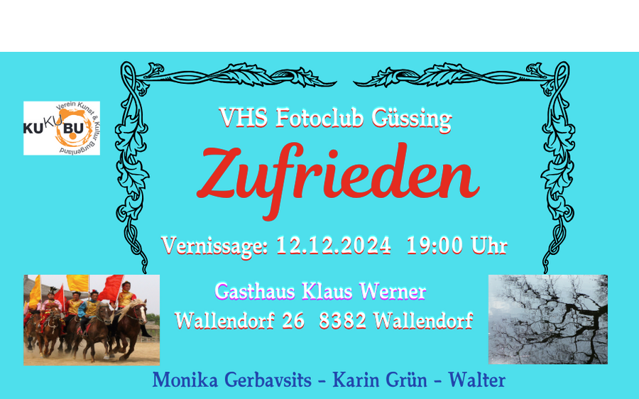 12.12.2024 Vernissage und Weihnachtsprogramm, Kunstraum Klaus Werner