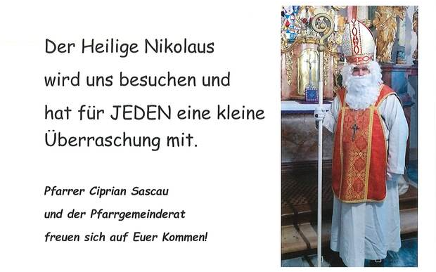 Einladung zur Nikolausmesse