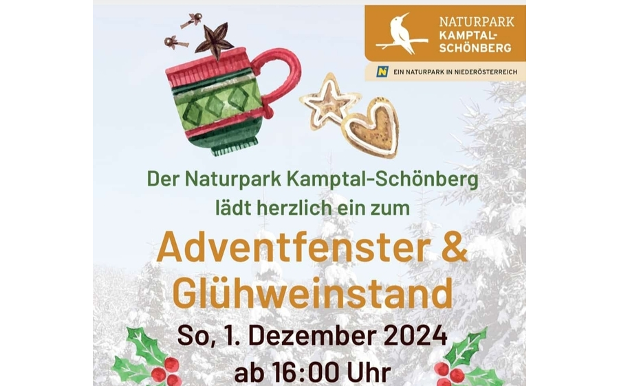 01.12.2024 Adventfenster und Glühweinstand, Gemeindeamt Schönberg am Kamp