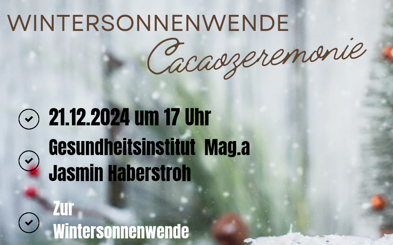 Wintersonnenwende Cacaozeremonie