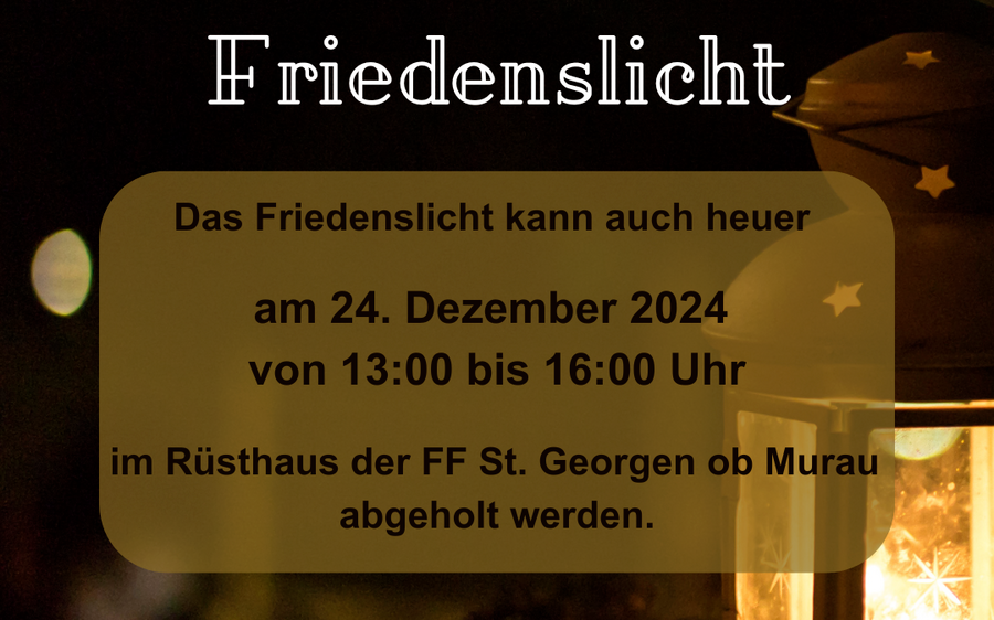 24.12.2024 Friedenslicht, Rüsthaus St. Lorenzen