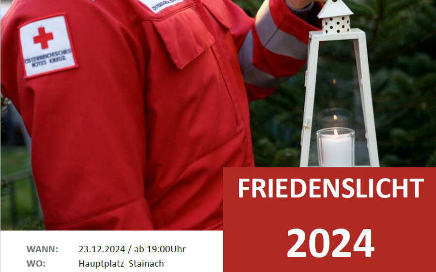 23.12.2024 Friedenslicht-Empfang 2024, Hauptplatz Stainach