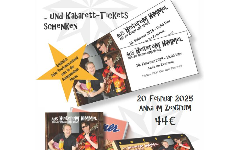 20.02.2025 Kabarett “Aus heiterem Himmel“, Anna-im-Zentrum (Anna Neumann Straße 16)