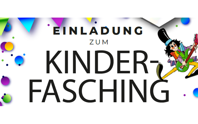 Kinderfasching - Einladung