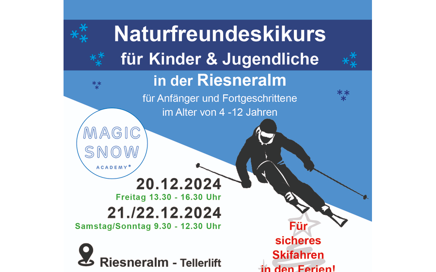 21.12.2024 Naturfreunde Schikurs für Kinder, Riesneralm