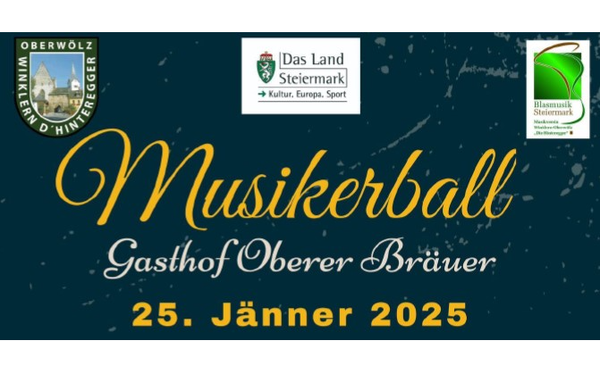 25.01.2025 Musikerball, Gasthof Oberer Bräuer - Familie Wohleser