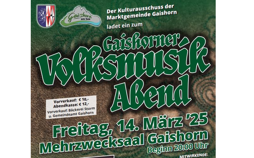 Gaishorner Volksmusikabend