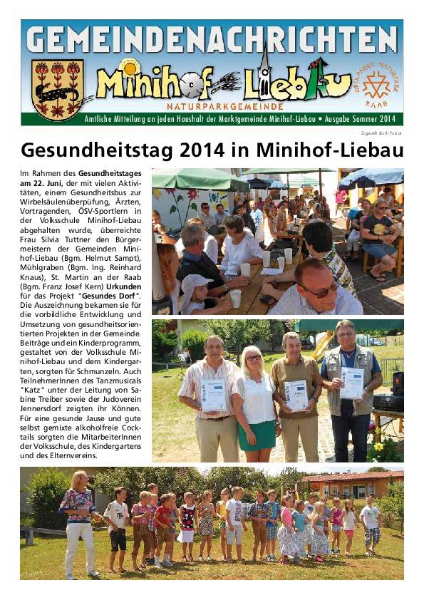Gemeindenachrichten Sommer 2014